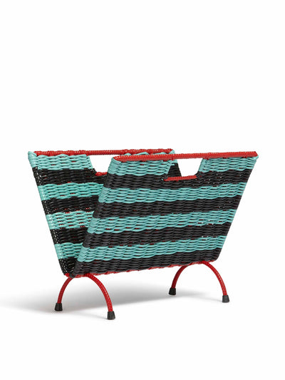 Marni Market Green and black magazine rack at Collagerie