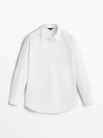 Massimo Dutti Poplin shirt at Collagerie