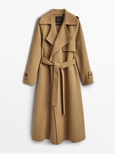 Massimo Dutti Wool trench coat at Collagerie