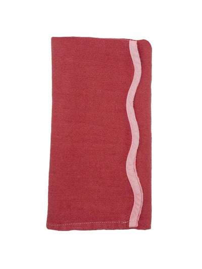 Mathilda Goad & Co Scallop linen napkins (set of 4) at Collagerie