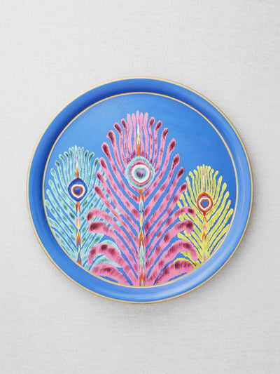 Matthew Williamson Blue peacock tray at Collagerie