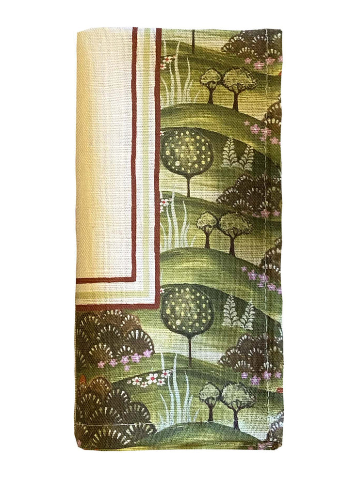 Medieval Garden cloth napkin