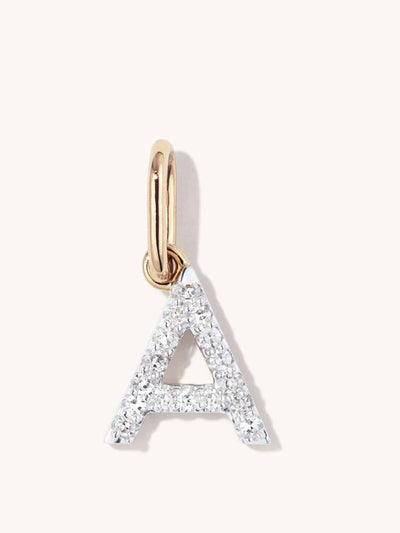 Mejuri Diamond letter charm at Collagerie