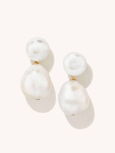 Mejuri Pearl drop earrings at Collagerie