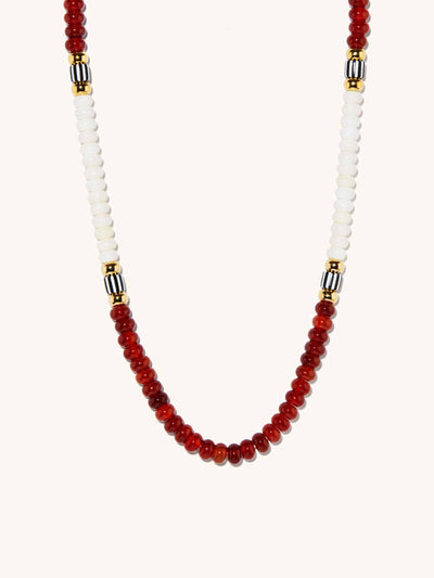 Mejuri Red agate necklace at Collagerie