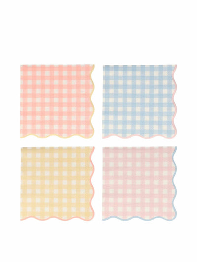 meri meri Gingham paper napkins set of 20 at Collagerie