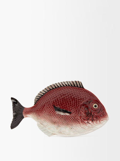 Bordallo Pinheiro Fish earthenware platter at Collagerie