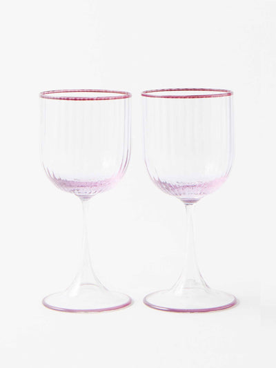 Aquazzura Red wine glasses (set of 2) at Collagerie