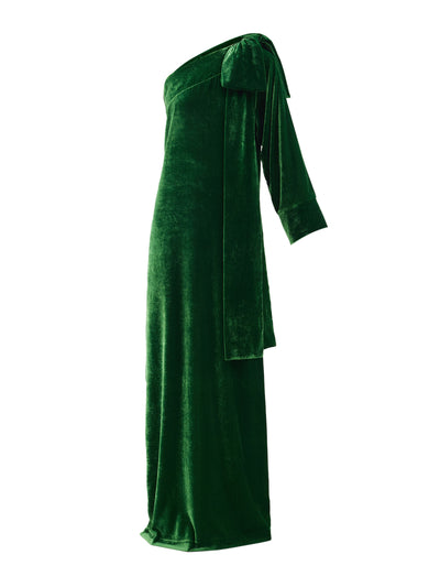 Bernadette Green velvet maxi dress at Collagerie