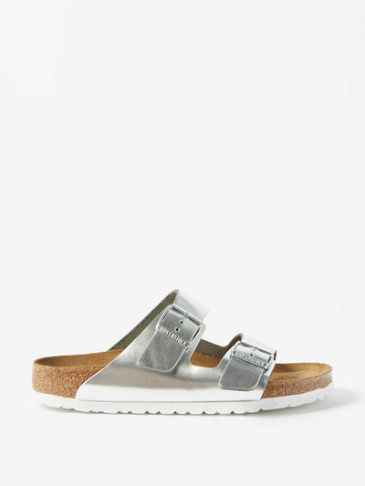 Birkenstock Silver sandals at Collagerie