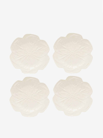 Bordallo Pinheiro Cabbage earthenware dinner plates (set of 4) at Collagerie