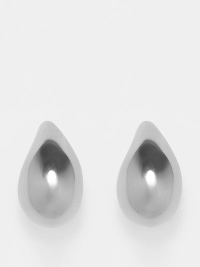 Bottega Veneta Sterling silver drop earrings at Collagerie