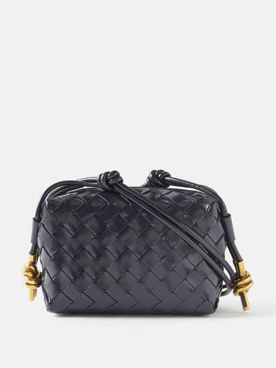 Bottega Veneta Navy crossbody bag at Collagerie