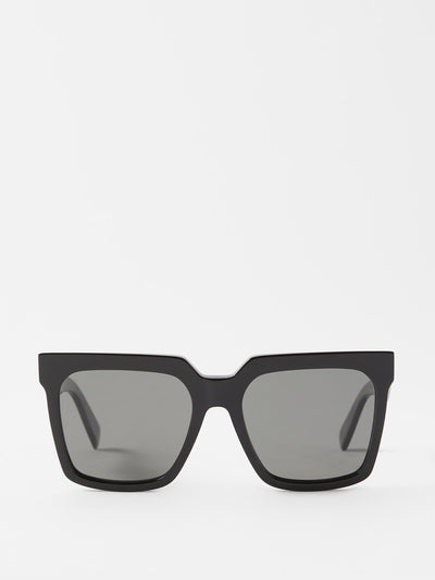 Celine Eyewear Oversized square acetate sunglasses at Collagerie