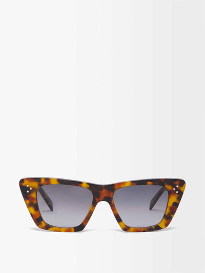 Celine Eyewear Cat-eye tortoiseshell-acetate sunglasses at Collagerie