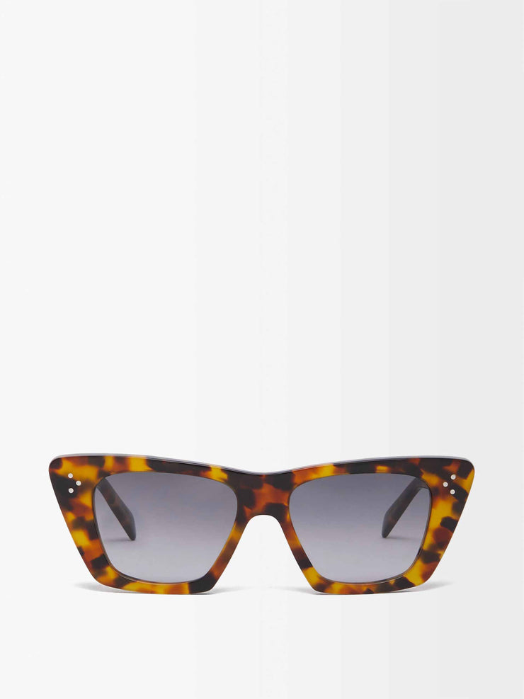 Cat-eye tortoiseshell-acetate sunglasses