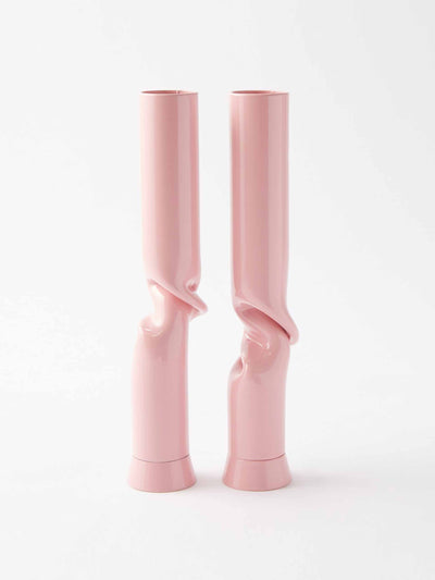 Colville Pink steel candlestick holders (set of 2) at Collagerie