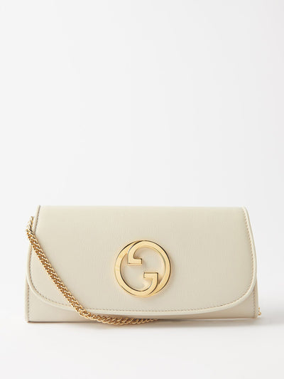 Gucci Chain-strap leather cross-body bag at Collagerie