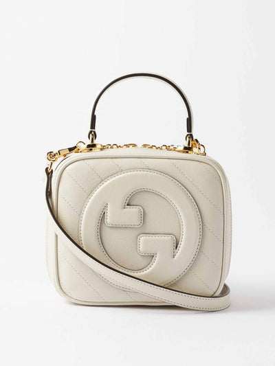 Gucci Equestrian leather shoulder bag at Collagerie