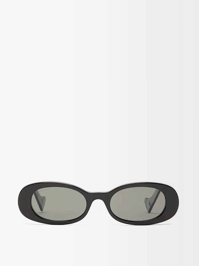 Gucci Eyewear Oval acetate sunglasses at Collagerie