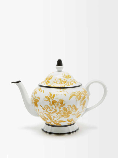 Gucci Floral porcelain teapot at Collagerie