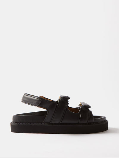 Isabel Marant Madee padded leather sandals at Collagerie