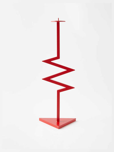 Jermaine Gallacher Zigzag steel candlestick holder at Collagerie