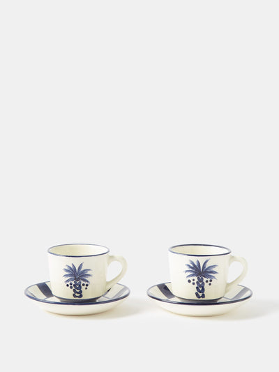 Johanna Ortiz Molinillo coffee cups & saucers (set of 2) at Collagerie