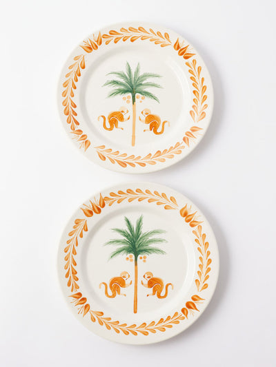 Johanna Ortiz Saimiri ceramic dessert plates (set of 2) at Collagerie