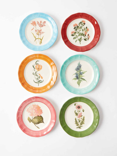 Les Ottomans Garden Sultan ceramic side plates (set of 6) at Collagerie