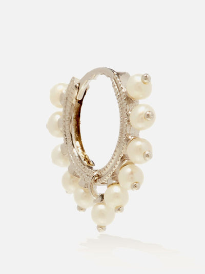 Maria Tash Pearl & 18kt white-gold earring at Collagerie