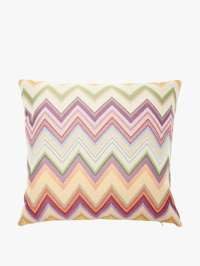 Missoni Home Multicolour zigzag-jacquard cushion at Collagerie