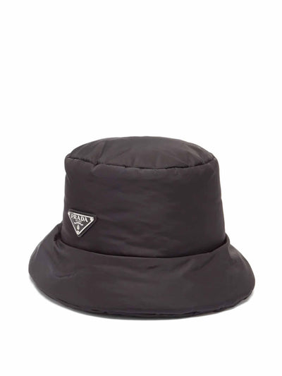 Prada Black padded bucket hat at Collagerie