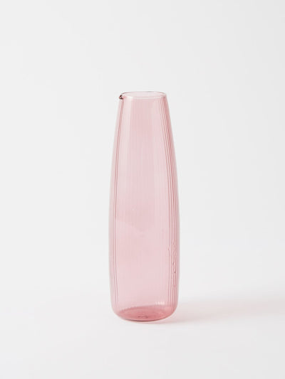 R+D.Lab Pink glass carafe at Collagerie