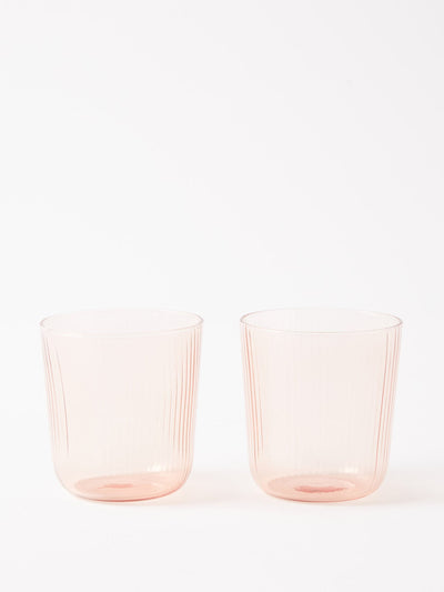 R+D.Lab Luisa ridged water glasses (set of 2) at Collagerie