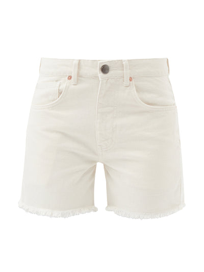 Raey Comet mid-rise long organic-cotton denim shorts at Collagerie