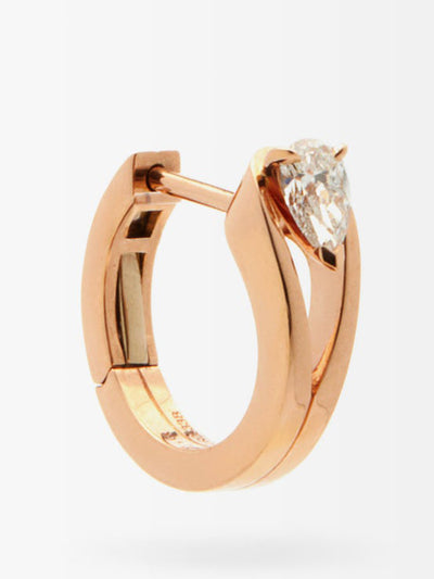 Repossi 18kt rose gold and diamond single earring at Collagerie