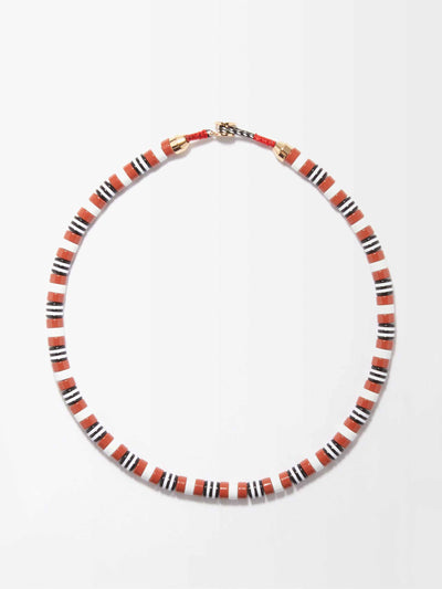Roxanne Assoulin Striped enamel necklace at Collagerie