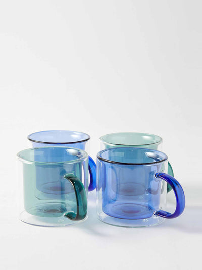 The Conran Shop Glass coffee cups (set of four) at Collagerie