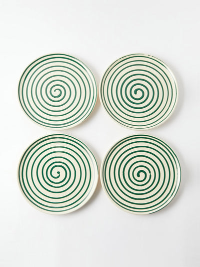 The Conran Shop Green swirl dinner plates (set of 4) at Collagerie