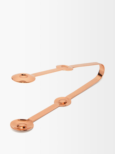 Tom Dixon Plum copper-plated steel tongs at Collagerie