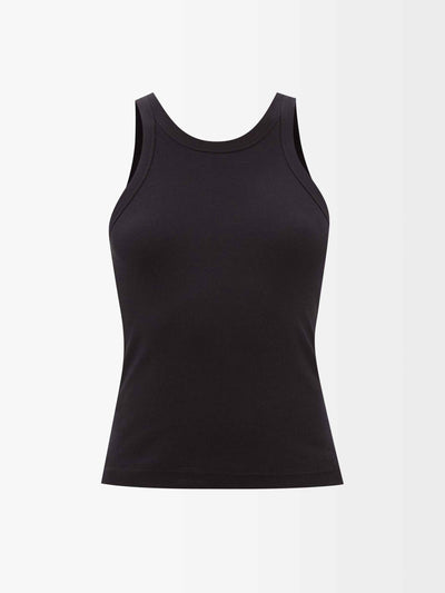 Totême Organic cotton-blend jersey tank top at Collagerie