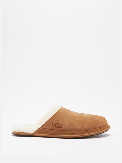 Ugg Hyde shearling-lined suede slippers at Collagerie