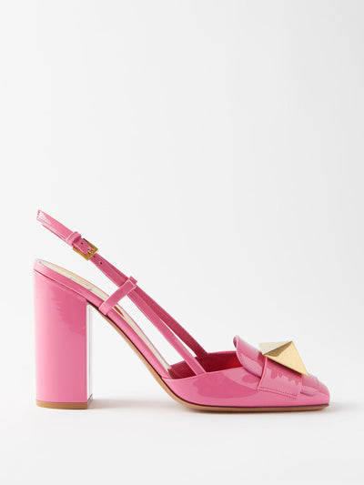 Valentino Garavani Pink heels with stud at Collagerie