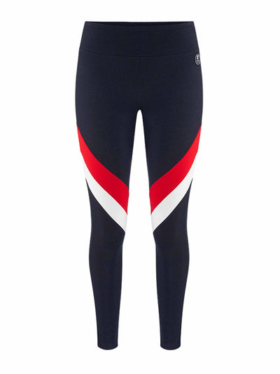 We Norwegians Navy, white and red leggings at Collagerie