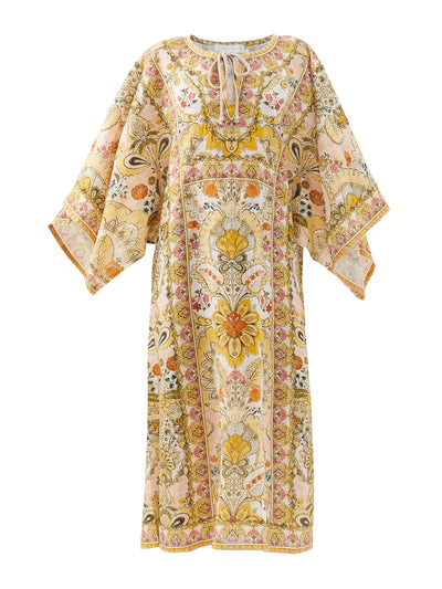 Zimmermann Laurel floral-print linen kaftan dress at Collagerie