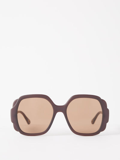 Chloé Round recycled-plastic sunglasses at Collagerie