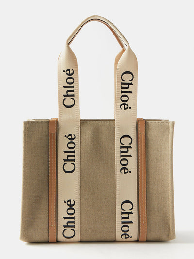 Chloé Beige canvas tote at Collagerie