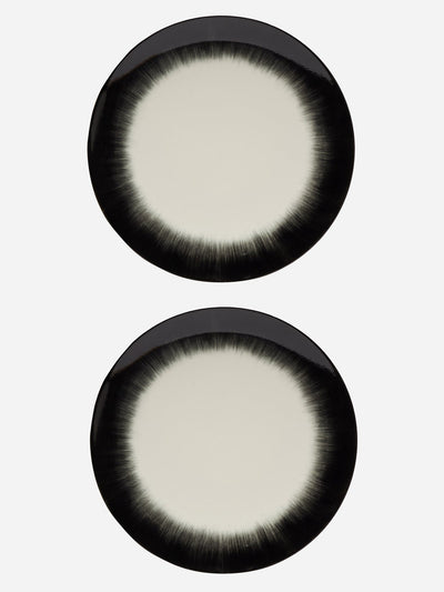 SERAX X Ann Demeulemeester Glazed porcelain plates (set of 2) at Collagerie