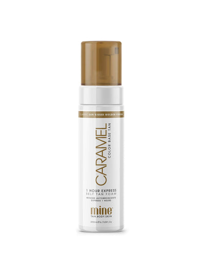 MineTan Caramel self tan foam at Collagerie